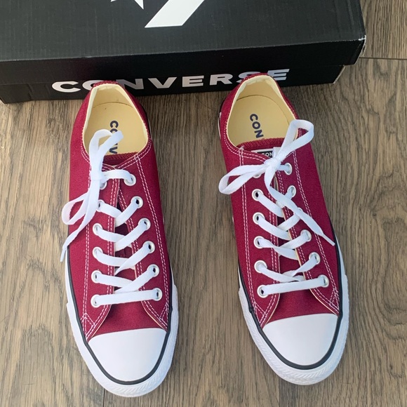 Converse chuck Taylor all star maroon & white shoe - Picture 6 of 7